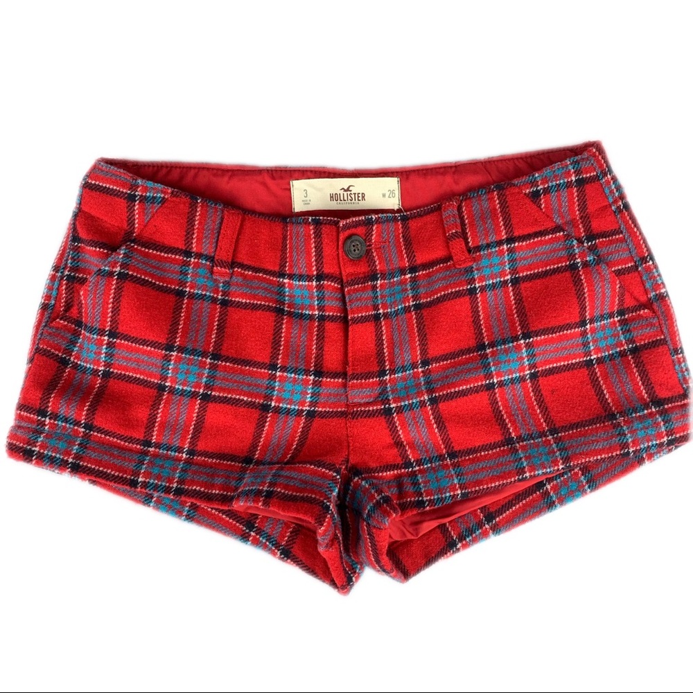 Women’s Hollister Plaid Wool Blend Shorts